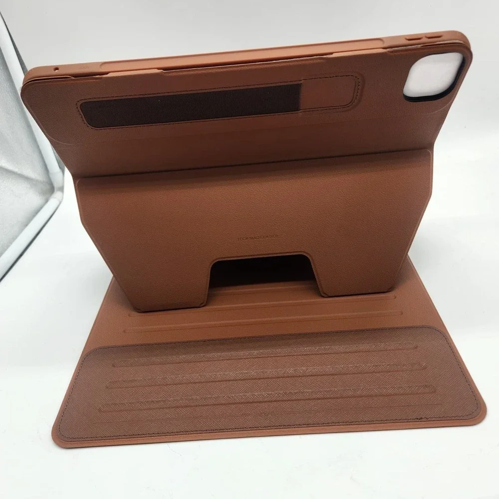 ESR iPad Pro 13 Case M5 M4 2025 2024 Magnetic Stand Pencil Holder Brown Leather